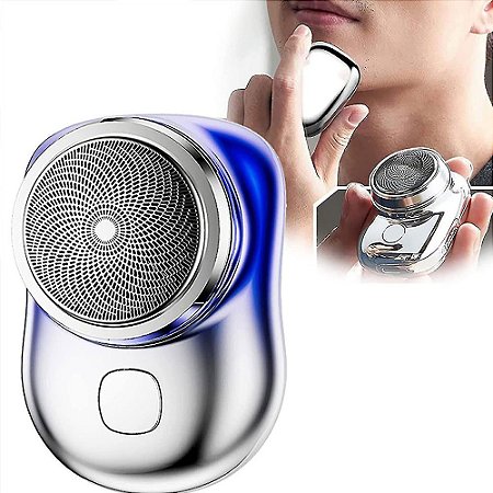 Mini Barbeador Elétrico SHAVER Portátil Recarregável