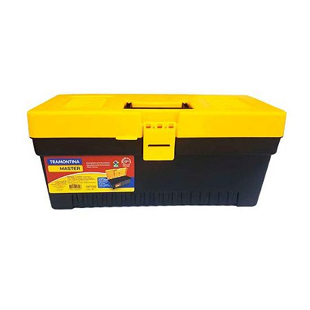 Caixa para Ferramentas TRAMONTINA Preto com Amarelo