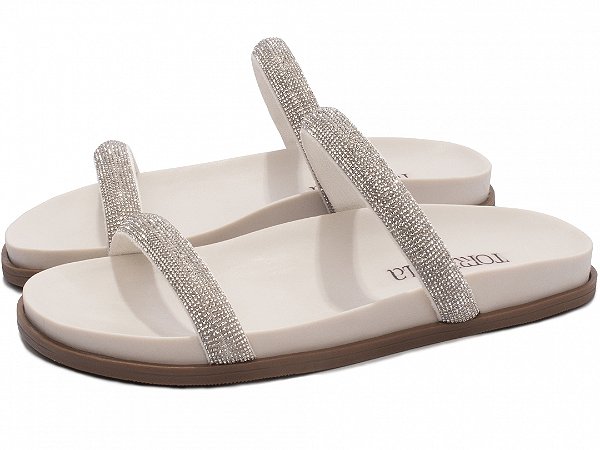 Sandália Feminina TORRICELLA Papete Birken 2 Tiras Off White