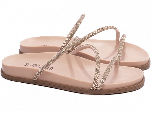 Sandália Feminina TORRICELLA Papete Birken 3 Tiras Rosé