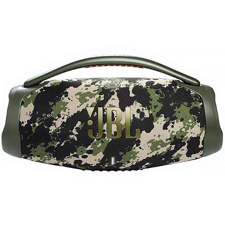 Speaker JBL Boombox 3 com Bluetooth e Auxiliar  Camuflagem Militar