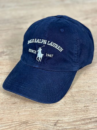 Boné Masculino PRL Azul Logo Branco