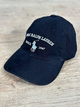 Boné Masculino PRL Preto Logo Branco 1967