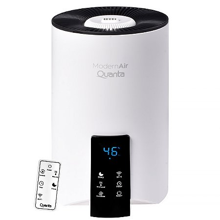Umidificador de Ar QUANTA Modern Air QTUMS22 25 watts de 3.8 Litros Bivolt Branco com Preto