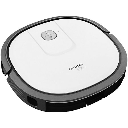 Robô Aspirador AIWA AW-AMM3 800 ml com 40 watts Bivolt Branco com Cinza