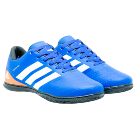 Chuteira Masculina ADIDAS Predador Futsal Azul e Laranja