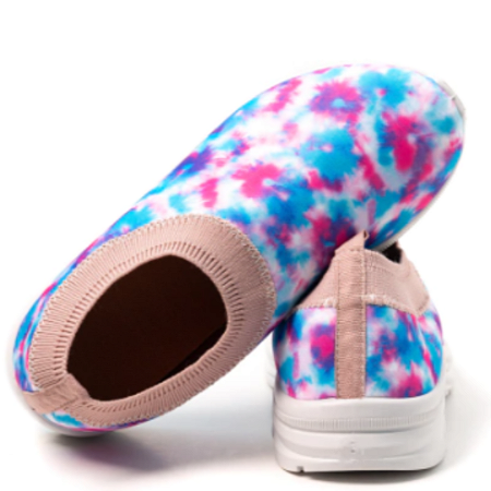 Tênis de Meia Feminino Tie Dye Azul