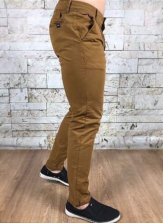 Calça Masculina Sarja PRL Caramelo