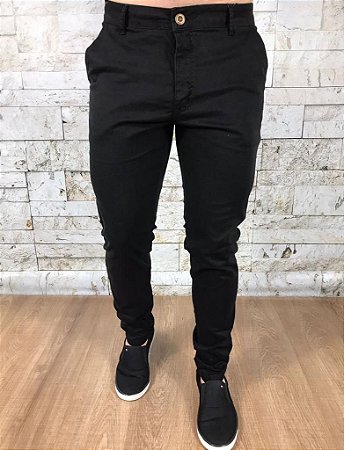 Calça Masculina Sarja PRL Preto