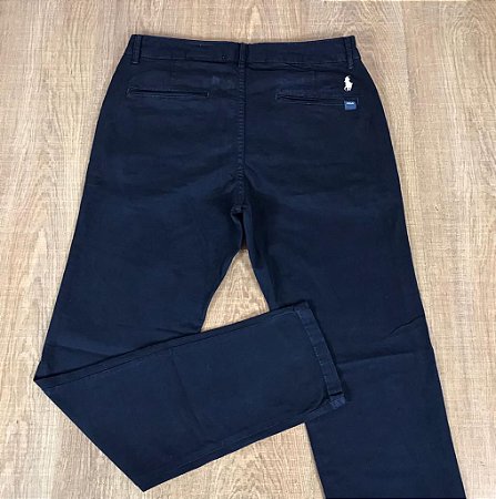 Calça Masculina Sarja PRL Azul Marinho