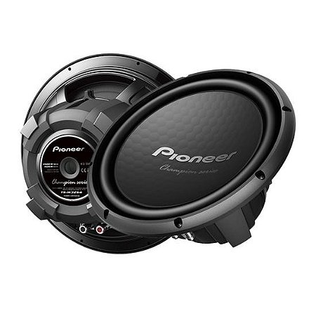 Alto Falante Automotivo PIONNER 12"TS-W32S4 1500W Bobina Simples
