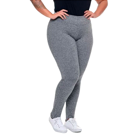 Calça Legging Feminina Fitness Cintura Alta Suplex Plus Size