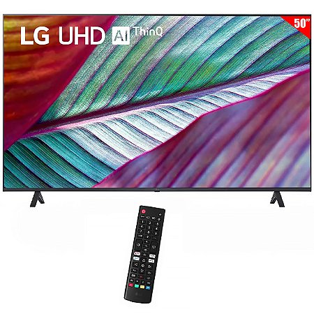 Smart TV LED 50 Polegadas LG 50UR7800PSB 4K Ultra HD webOS 23 AI ThinQ Wi-Fi / Bluetooth com Conversor Digital