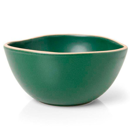 Bowl em Cerâmica COPA & CIA Vivant Folha Verde 15x08 cm