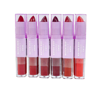 Batom Duo Mood Tons Avermelhados RUBY ROSE