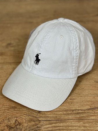 Boné Masculino PRL Branco Logo Preto Polo