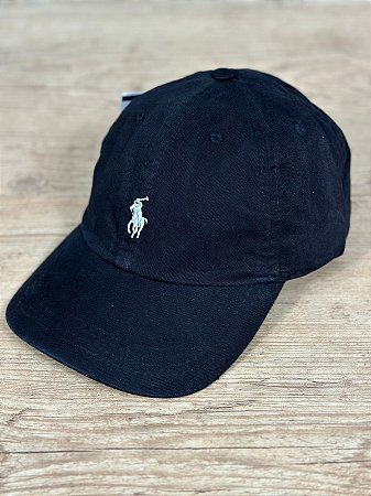 Boné Masculino PRL Preto Logo Preto Polo