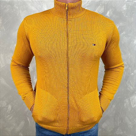 Jaqueta Masculina com Zíper TH Mostarda