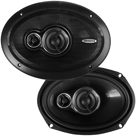Alto-Falante AIWA 6x9” com 03 Vias 150 Watts Preto