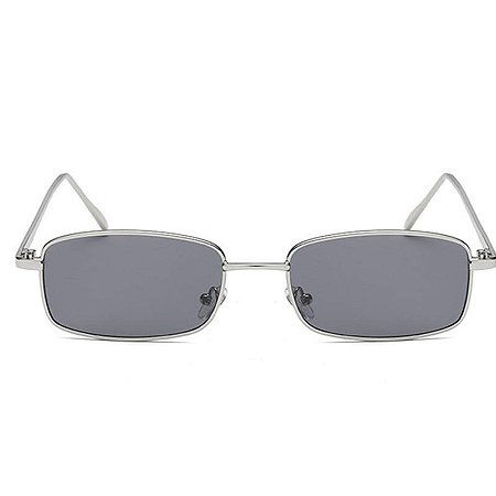 Óculos de Sol Unissex Moda Retrô Design Pequeno Quadro Quadrado Tendência Armação de Metal