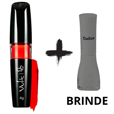 Batom Líquido VULT Matte HD Cor Amêndoa +BRINDE
