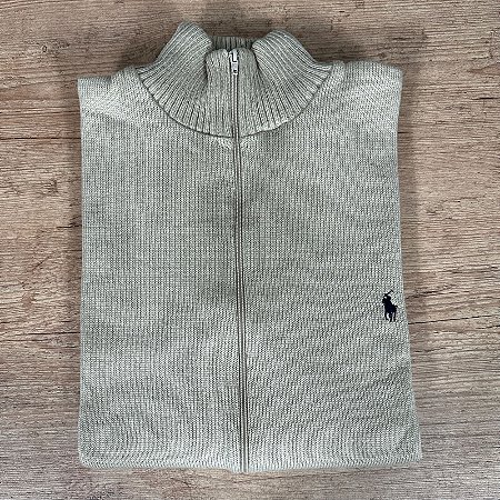 Jaqueta Masculina PRL com Zíper Bege