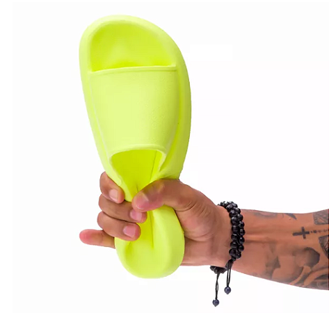 Chinelo Sandália Feminina Nuvem Confort Amarelo Limão