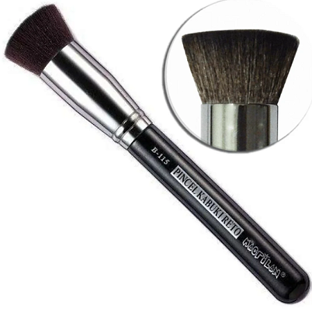 Pincel Kabuki Reto Profissional B115 MACRILAN