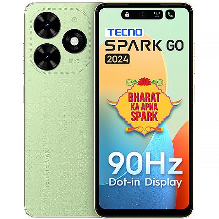Smartphone TECNO Spark GO 2024 BG6 Dual SIM de 64GB / 3GB RAM de 6.6" 13MP / 8MP Verde Pele Mágica