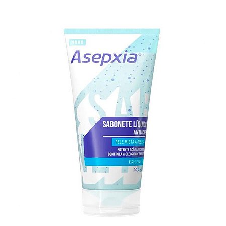 Sabonete Líquido Facial ASEPXIA Antiacne Esfoliante 100ml