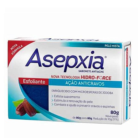 Sabonete Facial em Barra ASEPXIA Esfoliante 80g