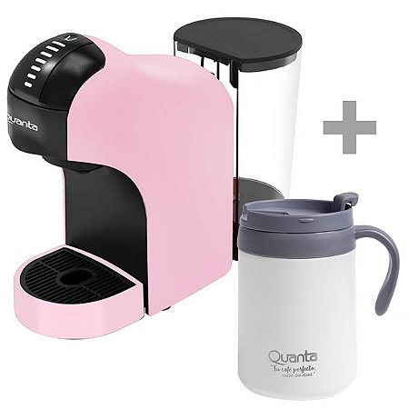Cafeteira QUANTA Pure Flavour 03 em 01 QTCMC50 220 - 240 V ~ 50 / 60 Hz + Caneca Térmica