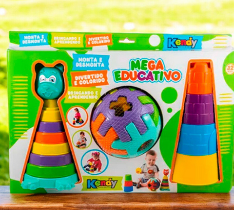 Brinquedo KENDY Mega Educativo Monta e Desmonta Infantil