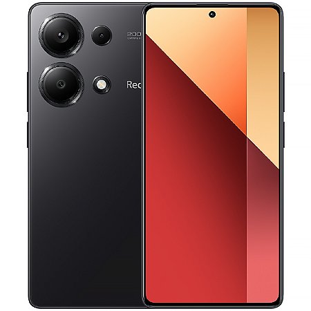 Smartphone XIAOMI Redmi Note 13 Pro Dual SIM de 256GB / 12GB RAM de 6.67" 200 + 8 + 2MP / 16MP Meia-Noite Negra