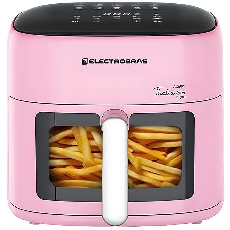 Fritadeira Elétrica ELETROBRAS Air Fryer Thalia 6.5 Digital TLAF-65D 1.500 watts 220 - 240 V ~ 50 / 60 Hz Rosa