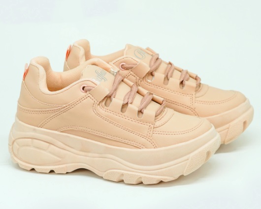 Tênis Feminino Plataforma BUFFALO London Nude