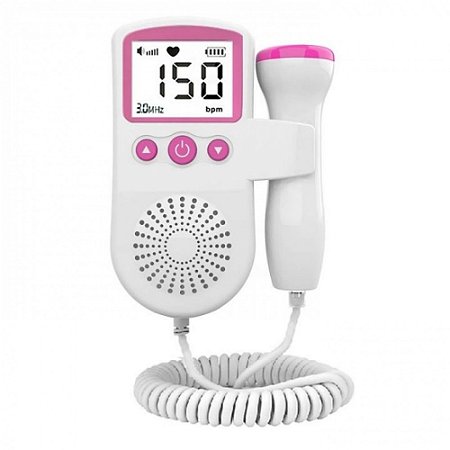 Sonar Doppler Batimentos Cardiacos Ultrassom Bebe Led