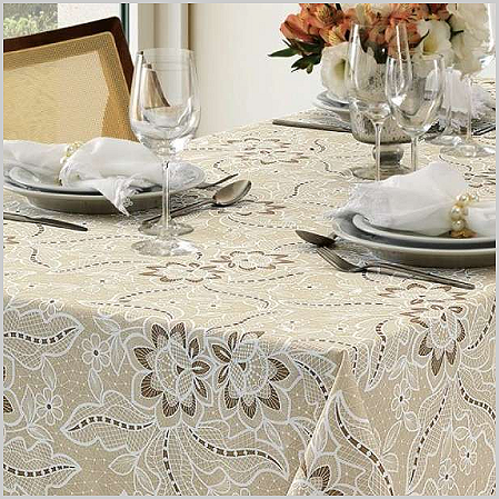 Toalha de Mesa DOHLER Redonda 04 Lugares Eloah 1.60 m
