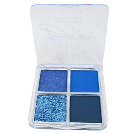 Paleta de Sombras Mattes Metálicas e Glitter Cor G Vivai 4056 Azul
