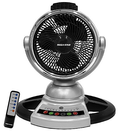 Ventilador MEGASTAR YF-302C 9" 3 Pás 35 watts 220V ~ 50 / 60 Hz Preto com Prata