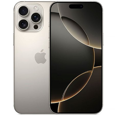 iPhone APPLE 16 Pro Max A3084 eSIM 256GB/8GB RAM de 6.9" 48+48+12MP/12MP Titânio Natural