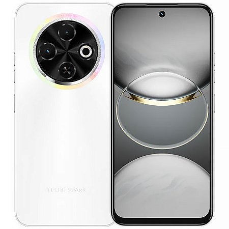 Smartphone TECNO Spark 30C KL5 Dual SIM de 128GB/4GB RAM de 6.67" 50/8MP Branco Órbita
