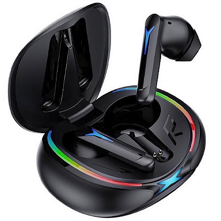 Fone de Ouvido sem Fio QUANTA Essentials Eclipse QTAGE10 com ENC Preto