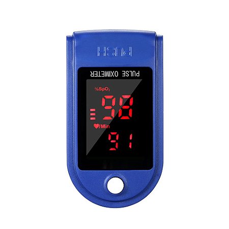 Oxímetro de Pulso de Ponta de Dedo Detector de Saturação de Oxigênio no Sangue Monitor de Frequência de Pulso Portátil