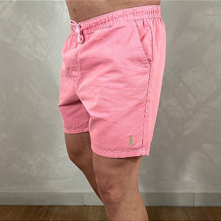 Short Masculino Sarja PRL Rosa