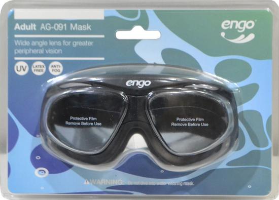 Óculos de Natação Engo -AG-091F Preto