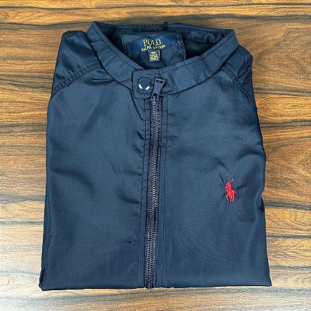 Jaqueta Masculina PRL com Zíper Azul