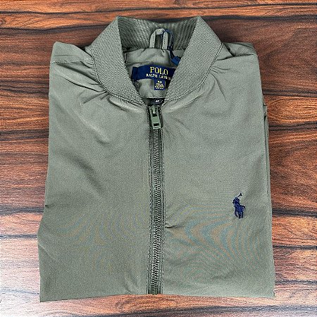Jaqueta Masculina PRL com Zíper Verde