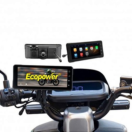 Câmera para Moto ECOPOWER EP-8752 6.5" 12V Preto