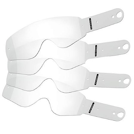 Película para Viseira Moto HELMETS Kit Tear-Off MX-Pro III com 5 Peças Transparente
